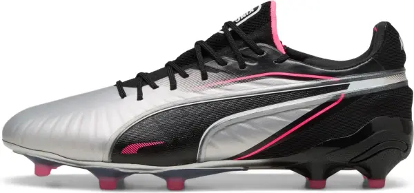 Бутси Puma KING ULTIMATE FG/AG срібно-чорно-рожеві 108303-03