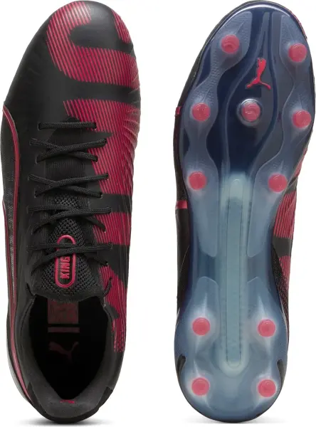 Бутсы Puma KING ULTIMATE LAUNCH EDITION FG/AG черно-красные 108067-01