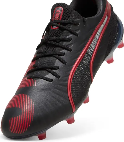 Бутсы Puma KING ULTIMATE LAUNCH EDITION FG/AG черно-красные 108067-01