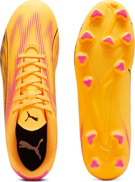 Бутси Puma ULTRA PLAY FG/AG оранжево-рожево-чорні 107763-03