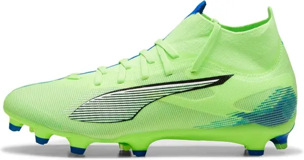 Бути жіночі Puma ULTRA 5 MATCH+ FG/AG салатово-сині 107692-03