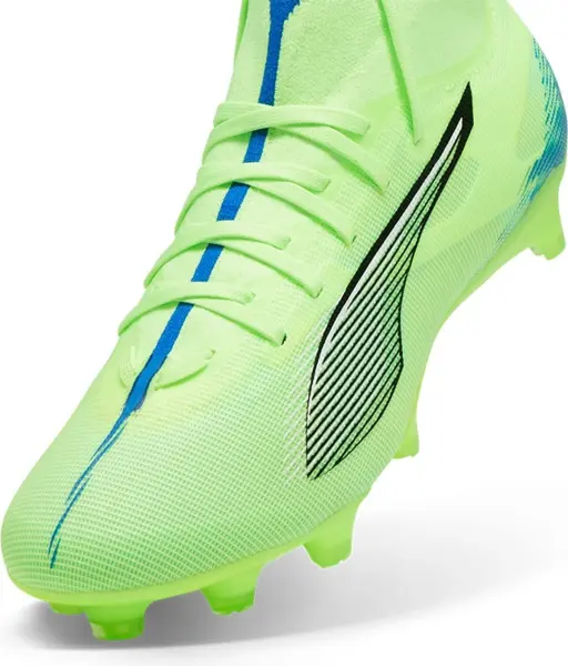 Бути жіночі Puma ULTRA 5 MATCH+ FG/AG салатово-сині 107692-03