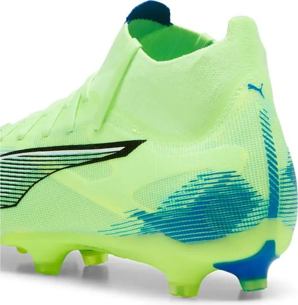 Бути жіночі Puma ULTRA 5 MATCH+ FG/AG салатово-сині 107692-03