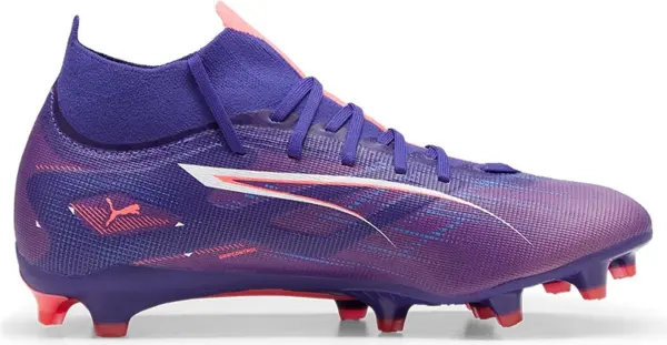 Бути жіночі Puma ULTRA 5 MATCH+ FG/AG фіолетово-коралові 107692-01
