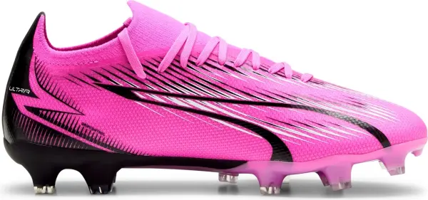 Бути жіночі Puma ULTRA MATCH FG/AG рожево-чорно-білі 107768-01