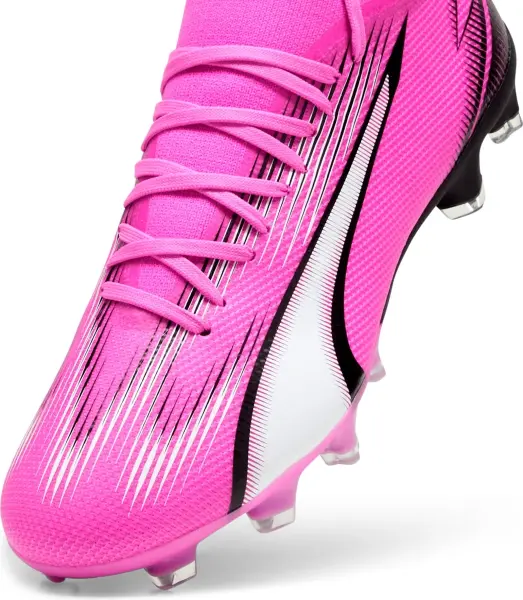 Бути жіночі Puma ULTRA MATCH FG/AG рожево-чорно-білі 107768-01