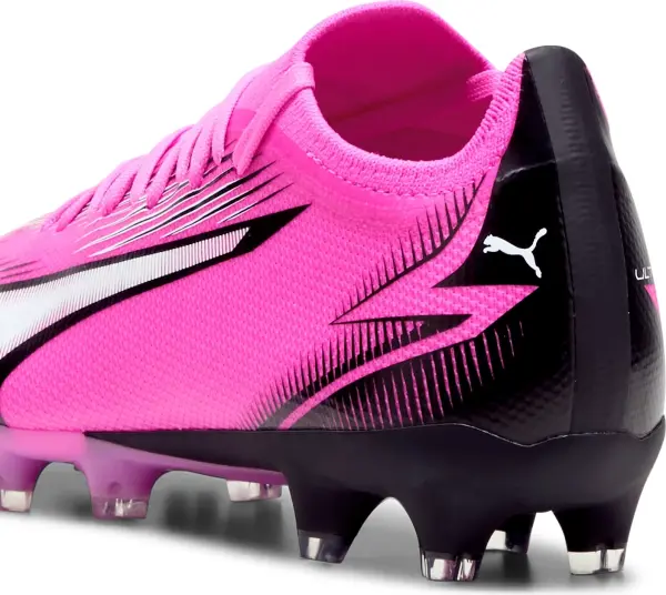 Бути жіночі Puma ULTRA MATCH FG/AG рожево-чорно-білі 107768-01