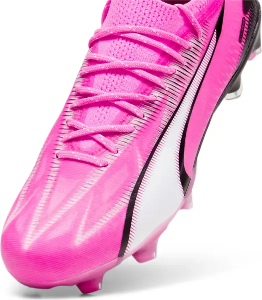 Бутси жіночі Puma ULTRA ULTIMATE FG/AG рожево-чорно-білі 107767-01