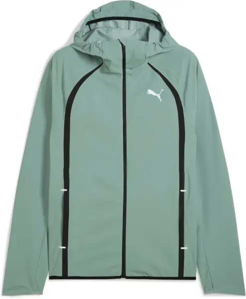 Вітровка для бігу Puma RUN ULTRAWEAVE LIGHTWEIGHT світло-зелено-чорна 525799-30