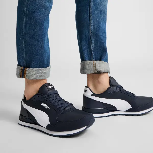 Кросівки Puma ST RUNNER V3 NYLON темно-синьо-білі 384857-02
