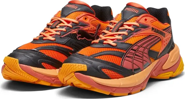 Кросівки Puma X PLEASURES VELOPHASIS LAYERS оранжево-червоно-чорні 393301-02
