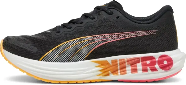 Кросівки бігові Puma DEVIATE NITRO 2 чорно-оранжево-червоні 309697-01