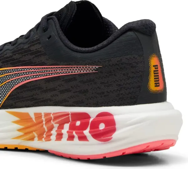 Кросівки бігові Puma DEVIATE NITRO 2 чорно-оранжево-червоні 309697-01