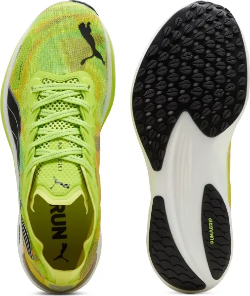 Кроссовки беговые Puma LIBERATE NITRO 2 PSYCHEDELIC салатово-оранжевые 380082-01
