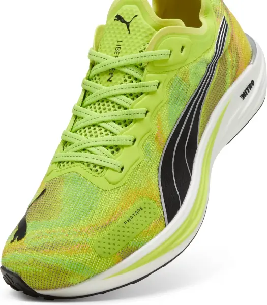 Кроссовки беговые Puma LIBERATE NITRO 2 PSYCHEDELIC салатово-оранжевые 380082-01
