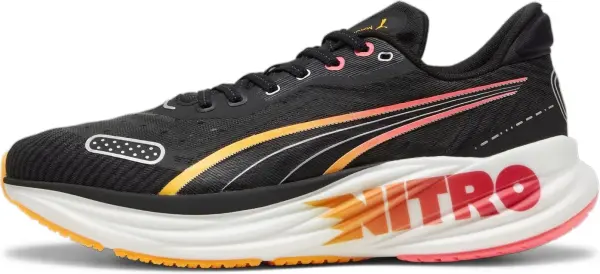 Кросівки бігові Puma MAGNIFY NITRO TECH 2 FOREVER FASTER чорно-оранжево-червоні 309699-01