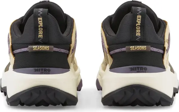 Кроссовки для хайкинга женские Puma EXPLORE NITRO GORE-TEX бежево-черно-фиолетовые 378024-02
