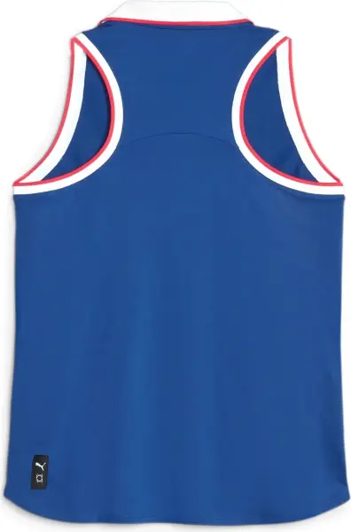 Майка жіноча Puma HOOPS X GOLF RACERBACK POLO синьо-біло-червона 622902-01