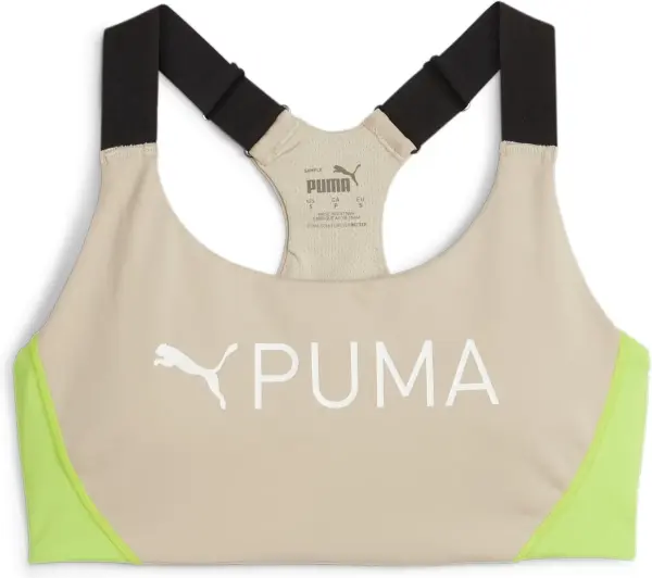 Топ женский Puma 4KEEPS EVERSCULPT бежево-салатово-черный 524785-90