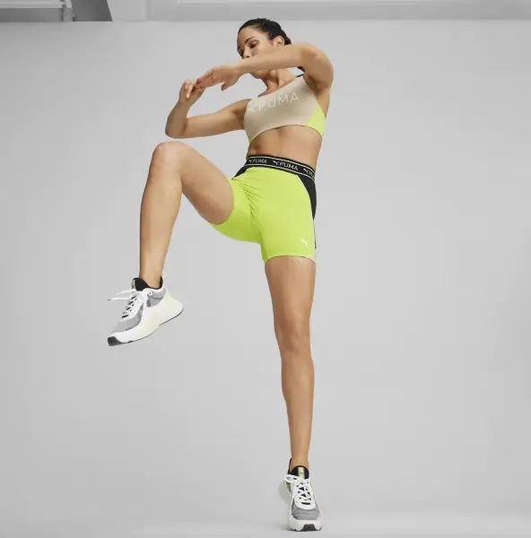 Топ женский Puma 4KEEPS EVERSCULPT бежево-салатово-черный 524785-90