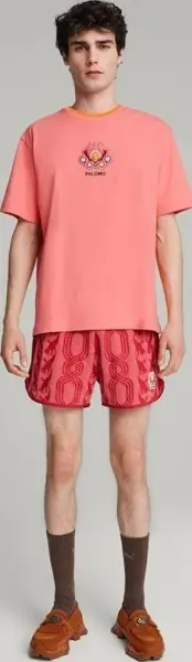Футболка Puma X PALOMO розово-оранжевая 625558-26