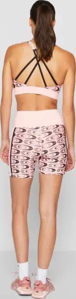 Шорты-тайтсы женские Puma RETRO GLAM розово-серо-черные 523893-62