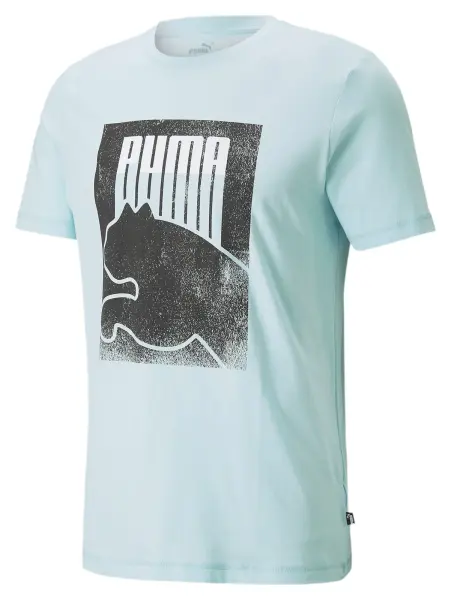 Футболка спортивна Puma блакитно-чорна 847021-01
