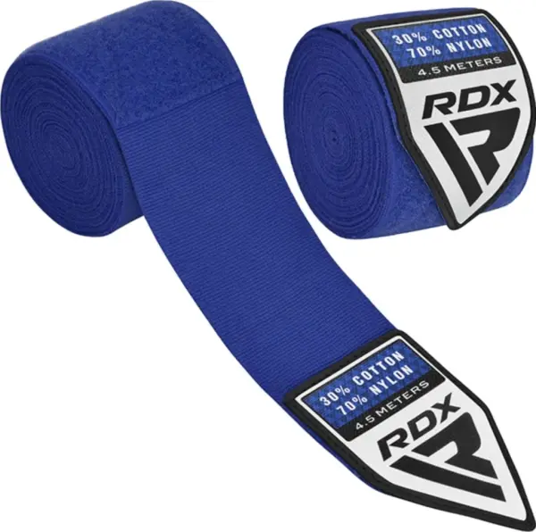 Бинти боксерські RDX HAND WRAPS сині (4.5 м) HWX-RU+
