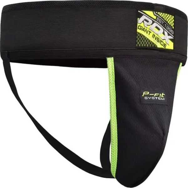 Защита паха RDX GROIN GUARD SUPPORTER черно-салатовая GGX-H1B