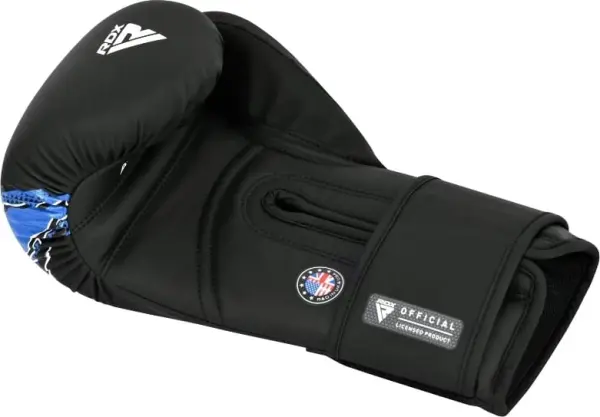 Рукавички боксерські RDX BOXING GLOVES NEW AURA F17 чорно-сині BGR-F17BU