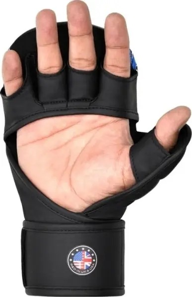 Перчатки для MMA RDX GRAPPLING GLOVES SHOOTER NEW AURA F17 черно-синие GSR-F17BU