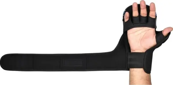 Перчатки для MMA RDX GRAPPLING GLOVES SHOOTER NEW AURA F17 черно-синие GSR-F17BU