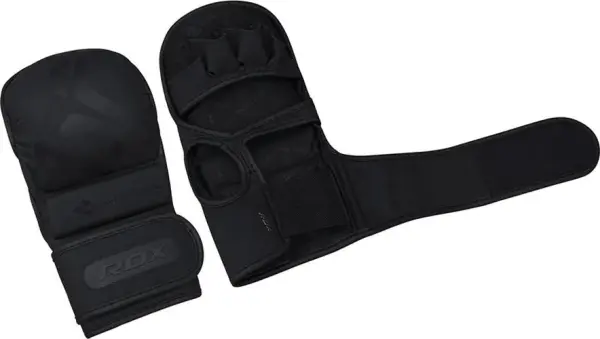 Рукавички MMA RDX GRAPPLING GLOVES SHOOTER T-15 чорні GSR-T15MB
