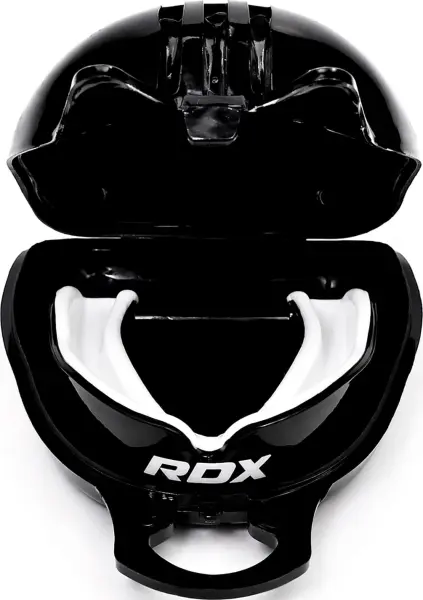 Капа RDX MOUTH GUARD ADULT черно-белая GGS-3WA