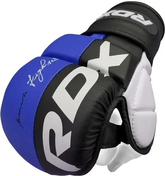 Перчатки для MMA RDX GRAPPLING GLOVES REX T6 PLUS сине-черно-белые GGR-T6U