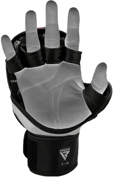 Перчатки для MMA RDX GRAPPLING GLOVES REX T6 PLUS сине-черно-белые GGR-T6U