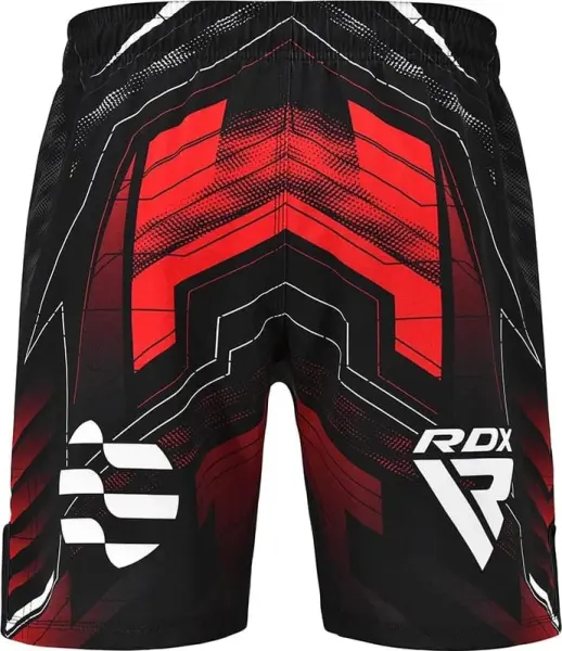 Шорты для MMA RDX MMA SHORTS IMMAF-1 черно-красные MSS-IMF-1R