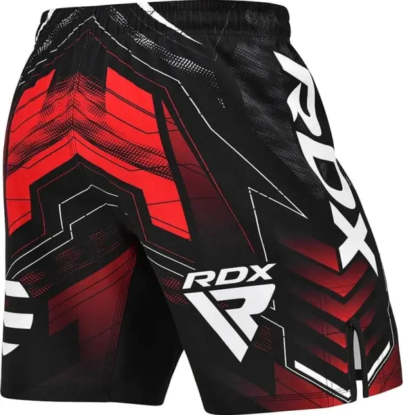 Шорты для MMA RDX MMA SHORTS IMMAF-1 черно-красные MSS-IMF-1R