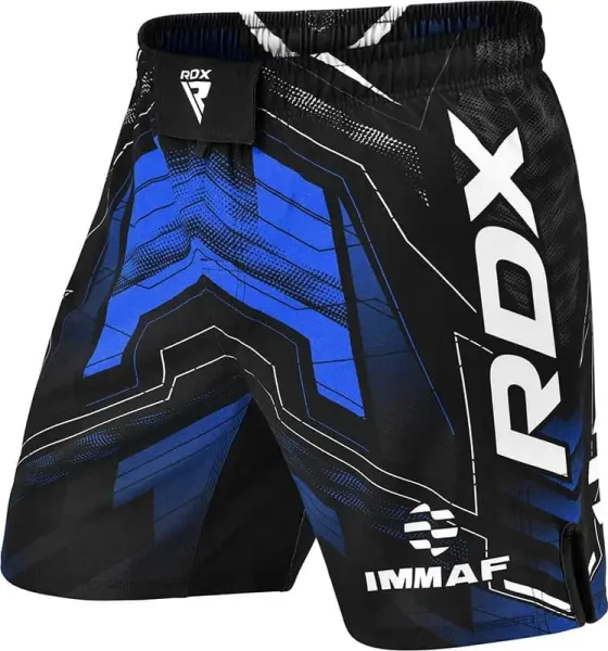 Шорти для MMA RDX MMA SHORTS IMMAF-1 чорно-сині MSS-IMF-1U