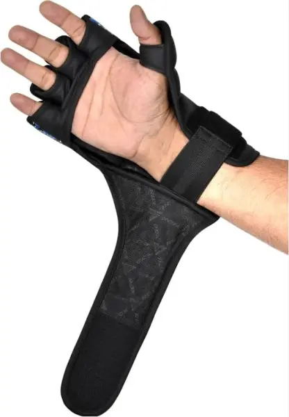 Рукавички MMA RDX GRAPPLING GLOVES NEW AURA F17 чорно-сині GGR-F17BU