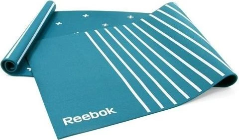Килимок для йоги двосторонній Reebok DOUBLE SIDED 4MM YOGA MAT синьо-білий RAYG-11030GN