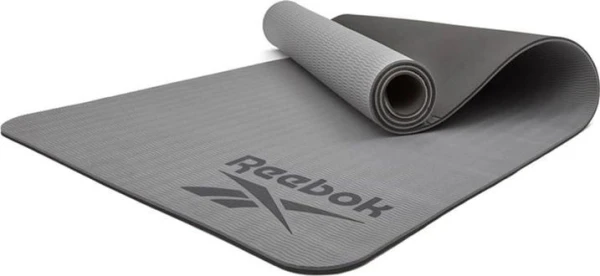Килимок для йоги двосторонній Reebok DOUBLE SIDED YOGA MAT сіро-чорний RAYG-11042BKGR
