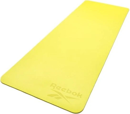 Коврик для йоги двусторонний Reebok DOUBLE SIDED YOGA MAT желто-серый RAYG-11042GR
