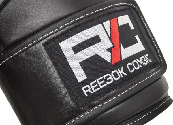 Рукавички боксерські Reebok COMBAT LEATHER BOXING GLOVES біло-чорно-червоні (10 унцій) RSCB-10010WH-10