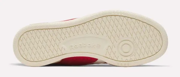 Кроссовки Reebok CLUB C GROUNDS UK красно-молочные 100228139