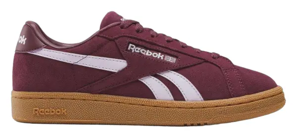 Кроссовки женские Reebok CLUB C GROUNDS UK бордово-белые 100229523