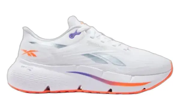 Кроссовки для бега женские Reebok ZIGNITION бело-оранжевые 100239322
