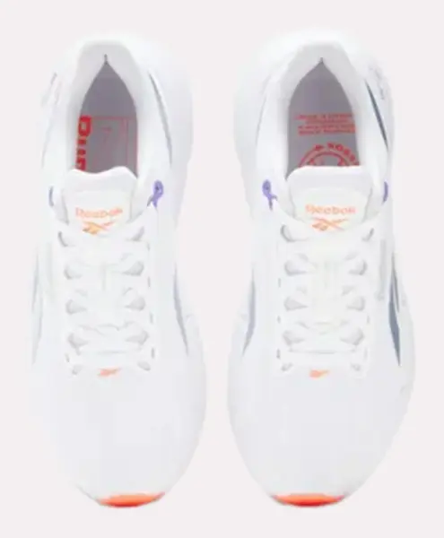 Кроссовки для бега женские Reebok ZIGNITION бело-оранжевые 100239322