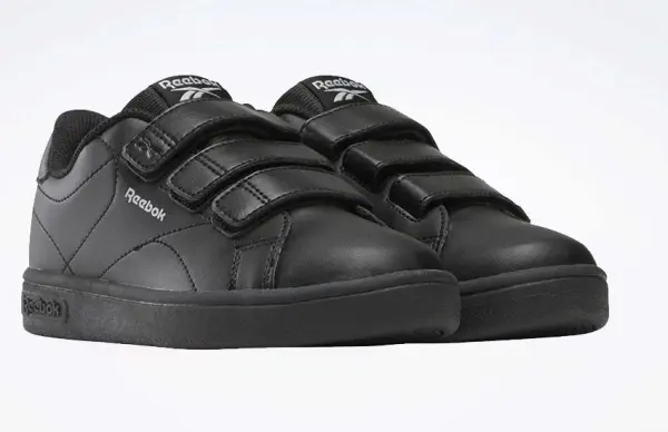 Кроссовки детские Reebok COURT CLEAN HOOK & LOOP черно-серые 100233076