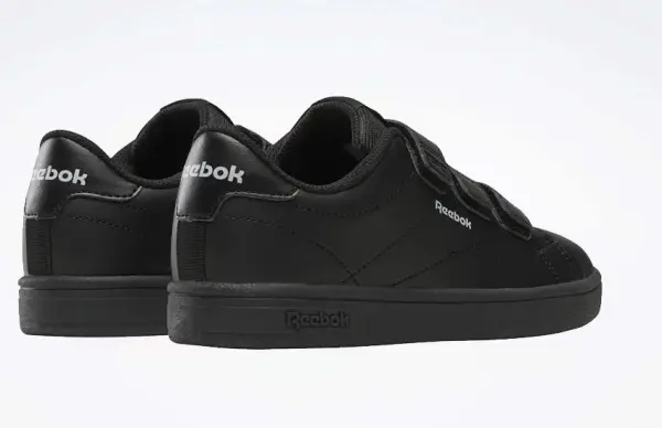 Кроссовки детские Reebok COURT CLEAN HOOK & LOOP черно-серые 100233076